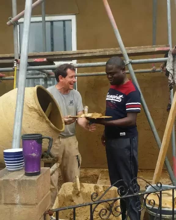 B.A with site engineers in UK